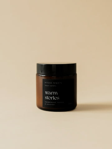 Warm stories — świeca sojowa
